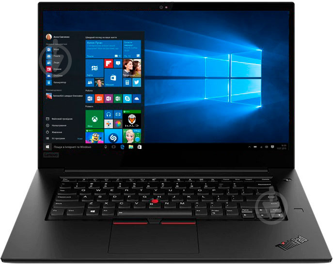 Ноутбук Lenovo ThinkPad X1 Extre 2 15,6" (20QV0011RT) black - фото 1