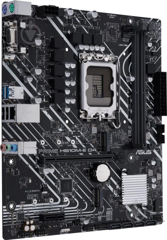Материнская плата Asus PRIME H610M-E D4-CSM (Socket 1700, Intel H610, micro ATX) - фото 4