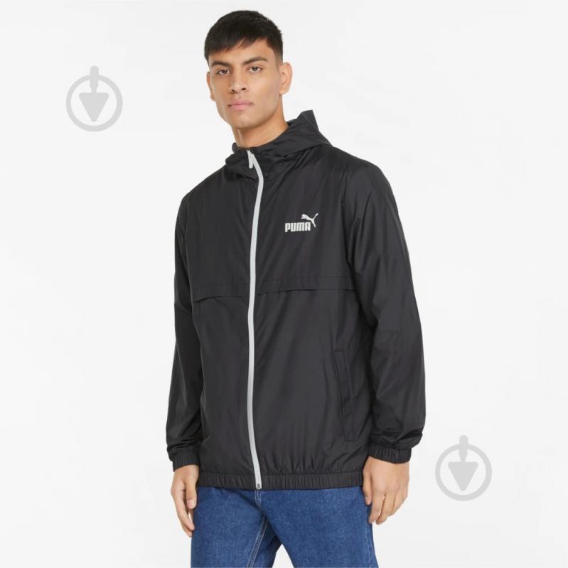 Вітрівка чоловіча Puma ESS SOLID WINDBREAKER 84748401 р.M чорна - фото 1 Вітрівка чоловіча Puma ESS SOLID WINDBREAKER 84748401 р.M чорна - фото 1