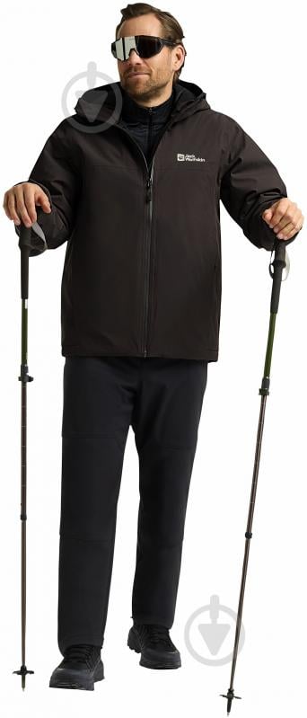 Куртка чоловіча демісезонна Jack Wolfskin WISPER INS JKT M A61870_D0108 р.S коричнева - фото 3 Куртка чоловіча демісезонна Jack Wolfskin WISPER INS JKT M A61870_D0108 р.S коричнева - фото 3
