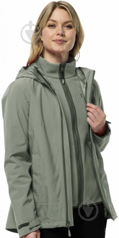 Куртка женская демисезонная Jack Wolfskin MOONRISE 3IN1 JKT W 1115621_4137 р.XS светло-зеленая - фото 1 Куртка женская демисезонная Jack Wolfskin MOONRISE 3IN1 JKT W 1115621_4137 р.XS светло-зеленая - фото 1