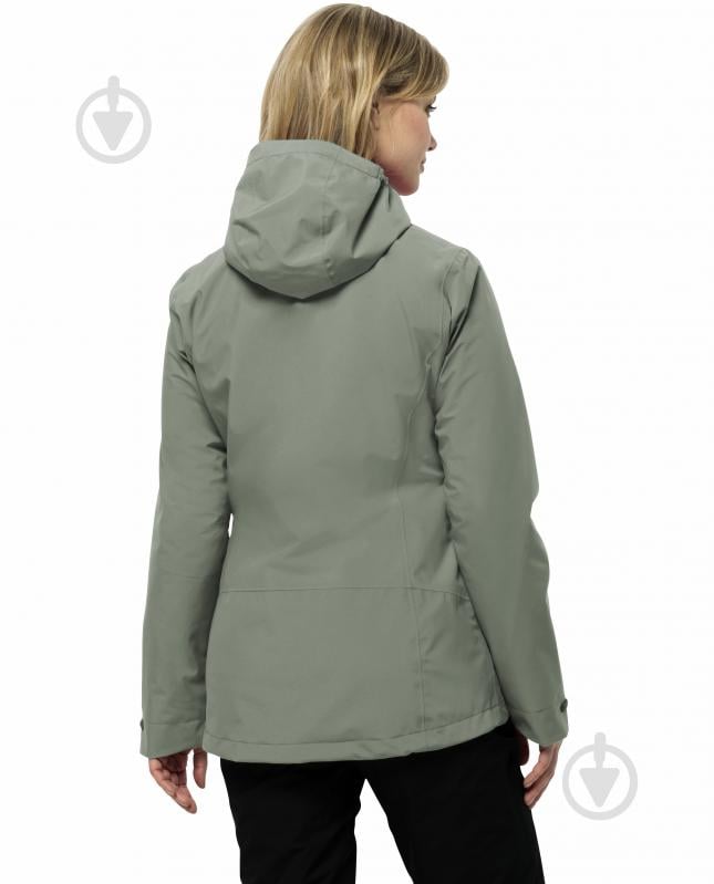 Куртка женская демисезонная Jack Wolfskin MOONRISE 3IN1 JKT W 1115621_4137 р.XS светло-зеленая - фото 3 Куртка женская демисезонная Jack Wolfskin MOONRISE 3IN1 JKT W 1115621_4137 р.XS светло-зеленая - фото 3