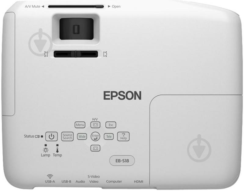 Проектор Epson EB-S18 (V11H552040) - фото 4