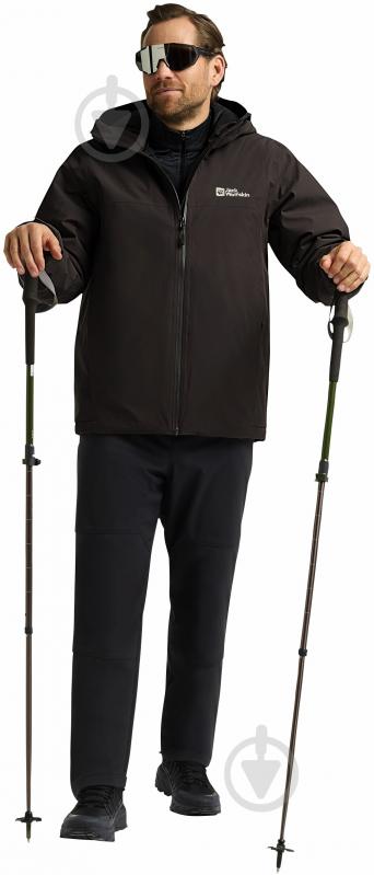 Куртка чоловіча демісезонна Jack Wolfskin WISPER INS JKT M A61870_D0108 р.2XL коричнева - фото 3 Куртка чоловіча демісезонна Jack Wolfskin WISPER INS JKT M A61870_D0108 р.2XL коричнева - фото 3