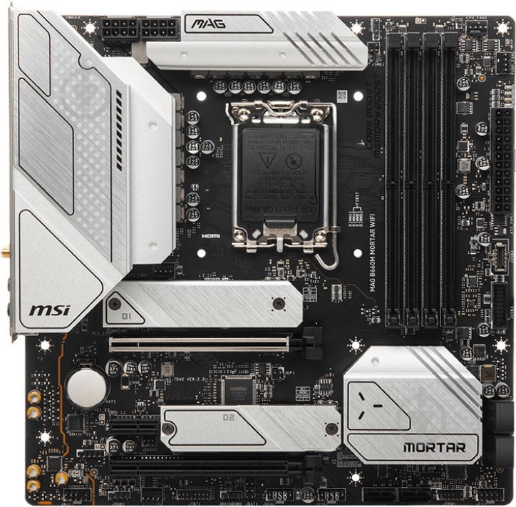 Материнская плата MSI MAG B660M MORTAR WIFI (Socket 1700, Intel B660, micro ATX) - фото 3