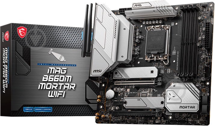 Материнская плата MSI MAG B660M MORTAR WIFI (Socket 1700, Intel B660, micro ATX) - фото 2