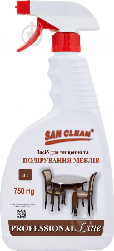 Засіб SAN CLEAN PROF Line для полірування меблів 0,75 л - фото 1