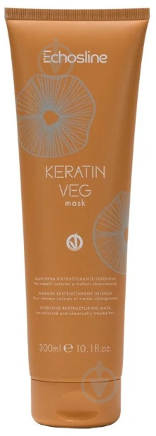 Маска Echosline Keratin з кератином Vegan 300 мл - фото 1