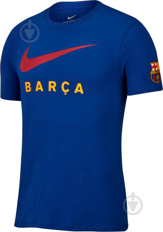 Футболка Nike FCB M NK TEE LARGE SWOOSH AV5056-455 р.S синій - фото 1