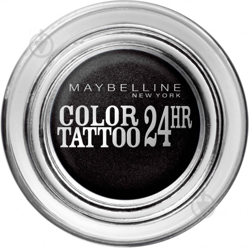 Тени для век Maybelline New York Color Tattoo 24 Hour №60 timeless black №60 timeless black 4,5 г - фото 1