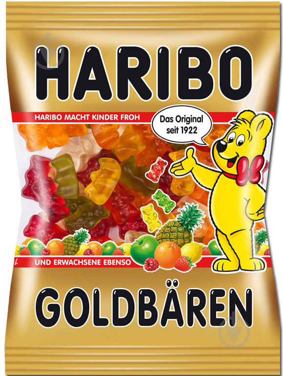 Конфеты жевательные Haribo ЗОЛОТОЙ МЕДВЕДЬ 200 г - фото 1