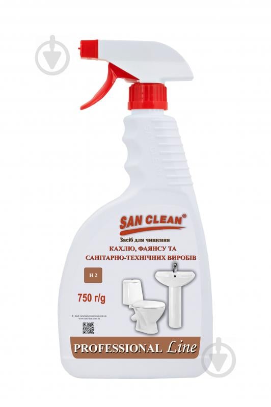 Средство SAN CLEAN PROF Line для чистки кафеля и фаянса 0,75 л - фото 1