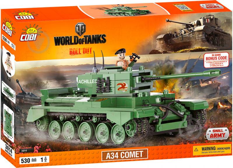 Конструктор Cobi Word Of Tanks A34 Комета COBI-3014 - фото 1