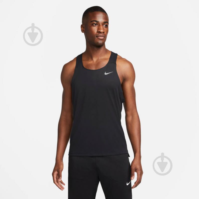 Майка Nike DF FAST SINGLET DQ4732-010 р.L черный - фото 4