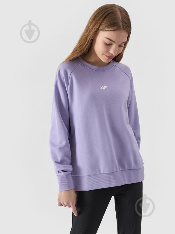 Світшот 4F SWEATSHIRT F0920 4FJWSS24TSWSF0920-52S р.128 фіолетовий - фото 1