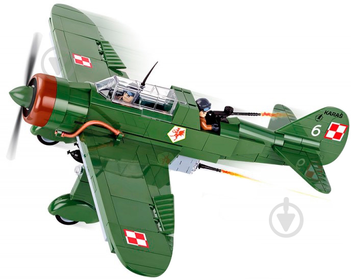 ᐉ Конструктор Cobi Вторая Мировая Война Самолет PZL Карась P-23B