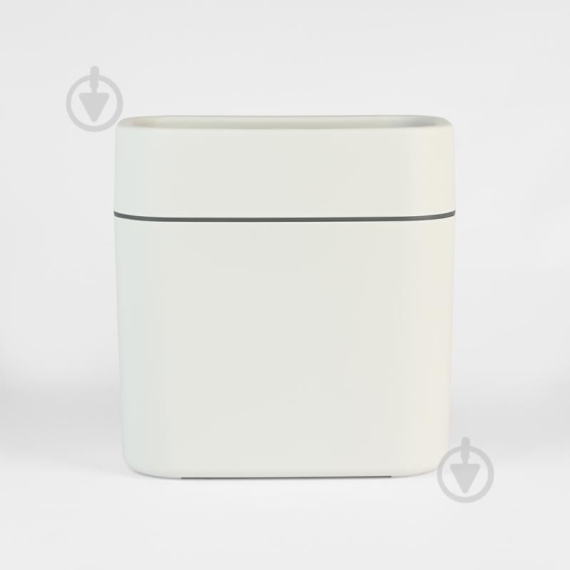 Відро для сміття МВМ 10 л білий/сірий BIN-24 10L WHITE/GRAY - фото 3