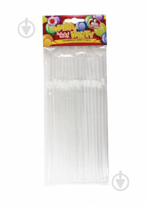 Соломка для коктейлю Помічниця Прозора 25 шт. - фото 1 Соломка для коктейлю Помічниця Прозора 25 шт. - фото 1
