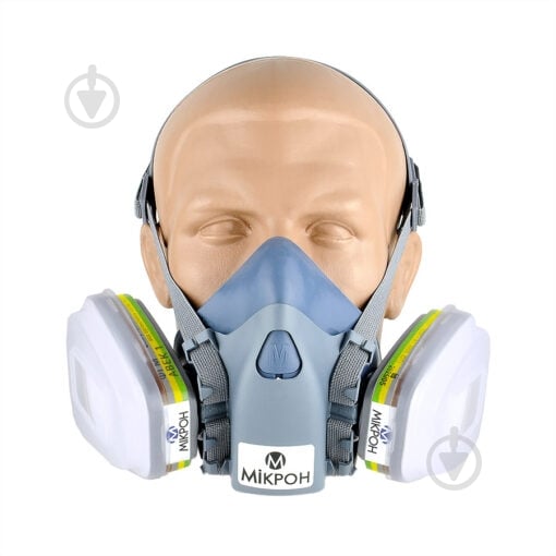 Набор защитный Комплект полумаска НМ с фільтрами ФГМ АВЕК1 и ФПГ2 А1B1E1K1Р3 4 шт. - фото 1 Набор защитный Комплект полумаска НМ с фільтрами ФГМ АВЕК1 и ФПГ2 А1B1E1K1Р3 4 шт. - фото 1