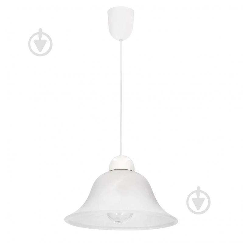 Люстра подвесная Candellux LENIS 1x60 Вт E27 белый 31-34021 - фото 1