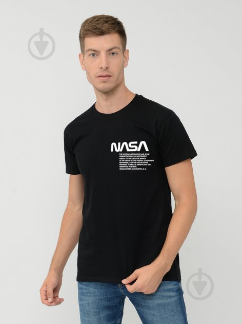 Футболка Sol's IMPERIAL 190 NASA WORM 11500309/81XL р.XL черный - фото 1