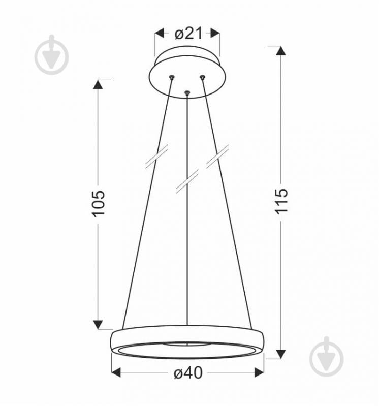 Люстра подвесная Candellux Hashim 1x22 Вт золото/прозрачный 31-28457 - фото 2