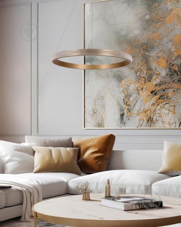 Люстра подвесная Candellux Hashim 1x22 Вт золото/прозрачный 31-28457 - фото 3