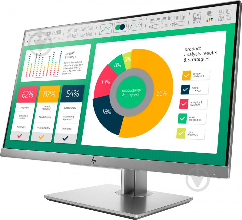 Монитор HP EliteDisplay E223 21,5" (1FH45AA) - фото 3