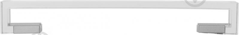 Меблева ручка скоба Poliplast 160 мм 0037BTRASV прозорий/ матовий хром - фото 2