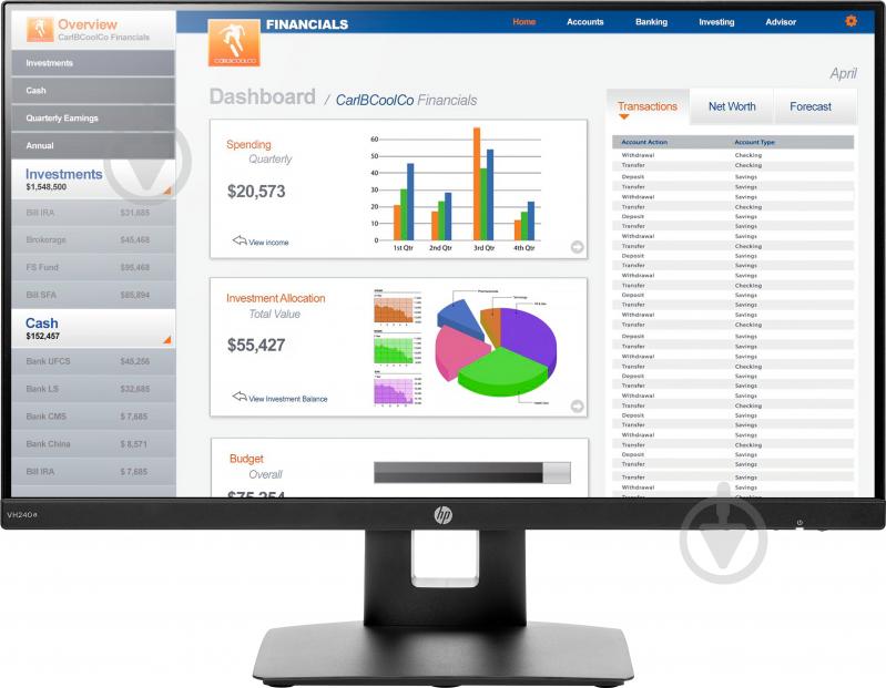 Монітор HP VH240a 23,8" (1KL30AA) - фото 1