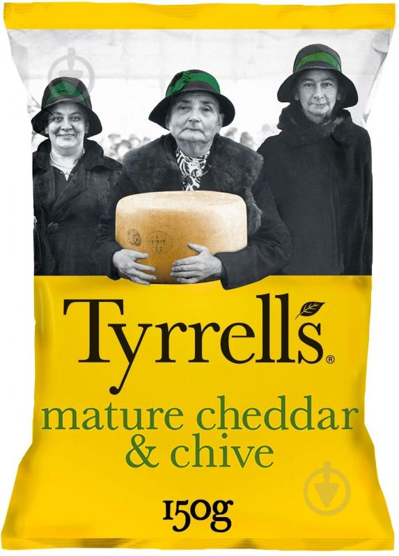 Чипсы Tyrrell's с Чеддером и луком 150 г - фото 1