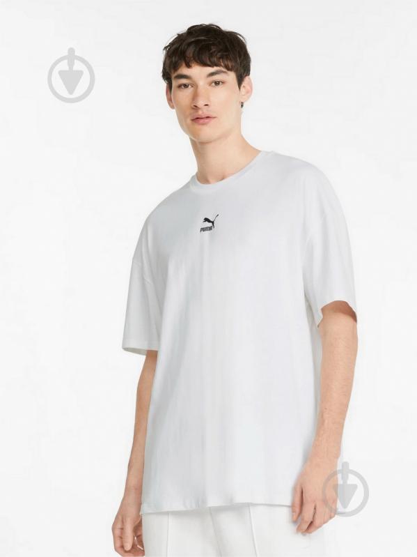 Футболка Puma CLASSICS BOXY TEE 53213502 р.M белый - фото 1