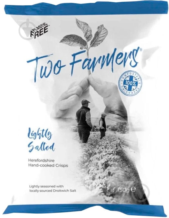 Чипсы Two Farmers картофельные с солью 150 г - фото 1