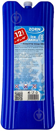 Акумулятор холоду Zorn 1x300g IceAkku синій - фото 1