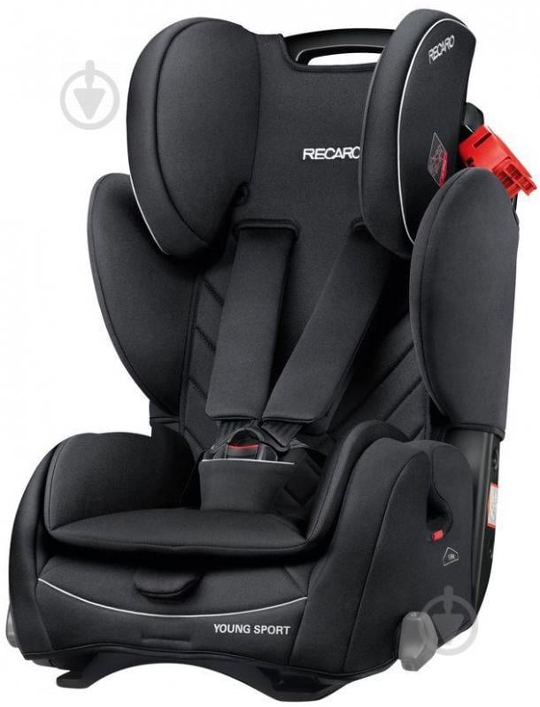 Автокрісло RECARO Young Sport Performance Black, 9-36кг 6202.21534.66 6202.21534.66 - фото 1