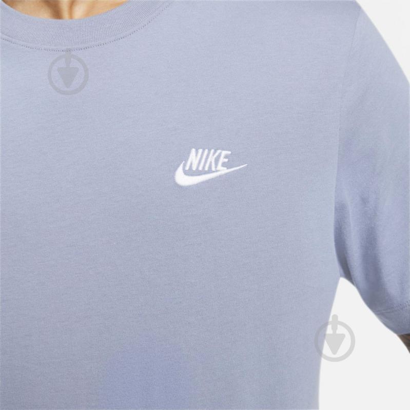 Футболка Nike M NSW CLUB TEE AR4997-493 р.L голубой - фото 6