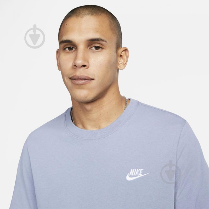 Футболка Nike M NSW CLUB TEE AR4997-493 р.L голубой - фото 5