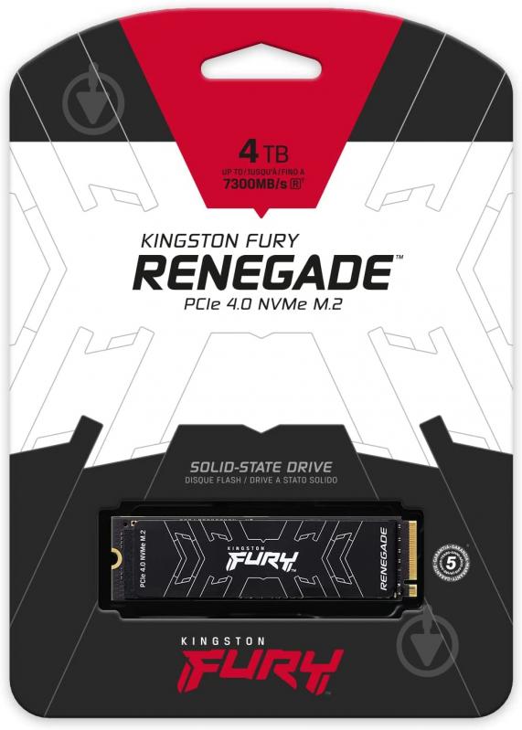 SSD-накопитель Kingston FURY Renegade 4000GB M.2 PCI Express 4.0 x4 TLC (SFYRD/4000G) - фото 6