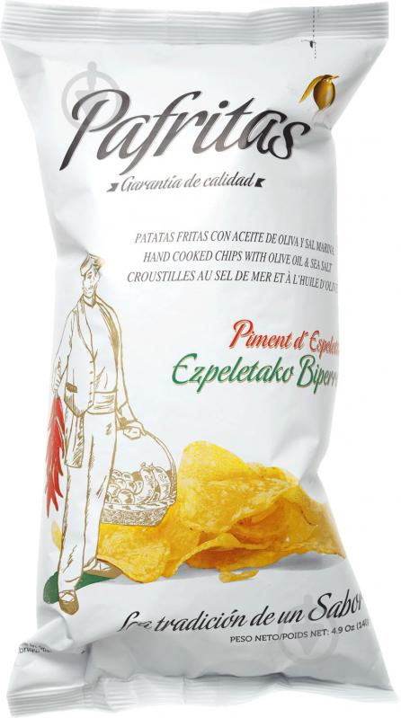 Чипсы Pafritas картофельные с перцем Эспелет 140 г - фото 1
