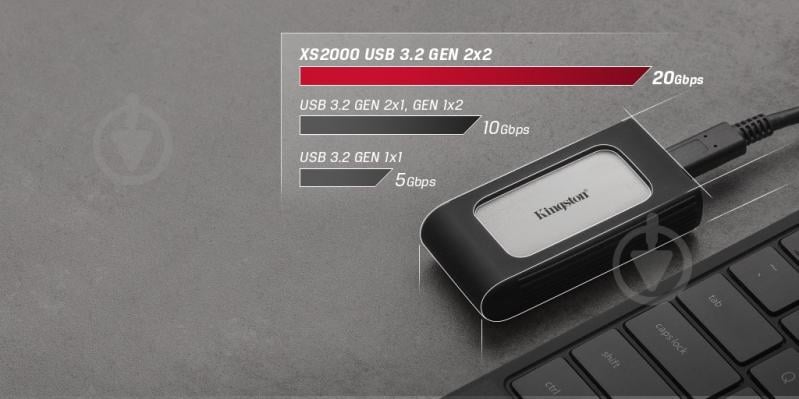 SSD-накопитель Kingston XS2000 4000GB USB 3.2 (SXS2000/4000G) - фото 4