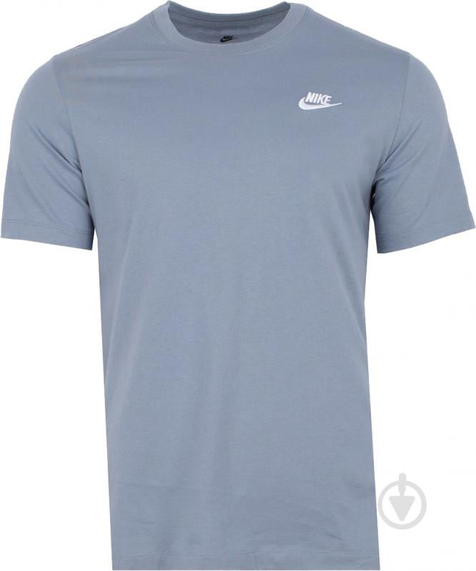 Футболка Nike M NSW CLUB TEE AR4997-493 р.XL голубой - фото 1