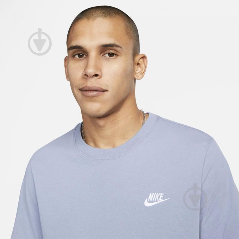 Футболка Nike M NSW CLUB TEE AR4997-493 р.XL голубой - фото 5