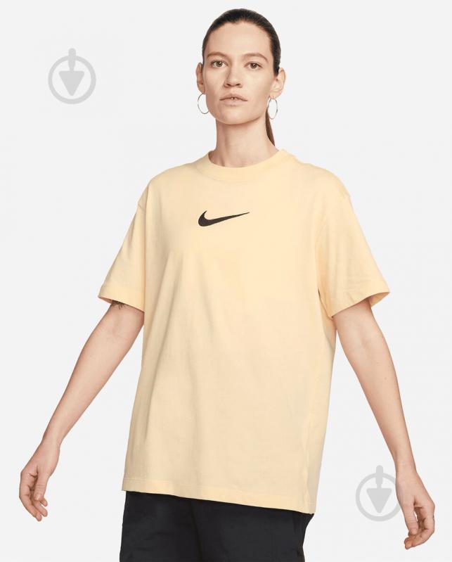 Футболка Nike W NSW TEE BF MS FD1129-294 р.S бежевый - фото 2