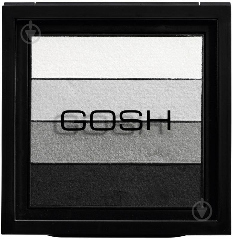 Тени для век GOSH Smokey 01 black/grey 8 мл - фото 1