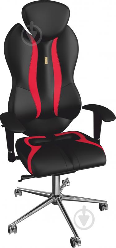 Кресло Kulik System Grand 0402 черно-красный - фото 1