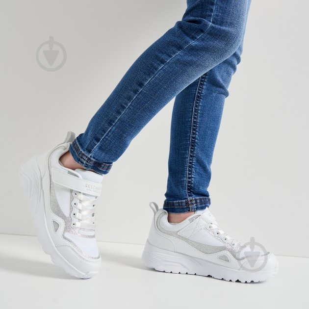 Кросівки для дівчаток Skechers 310479L WSL р.35 білі - фото 4