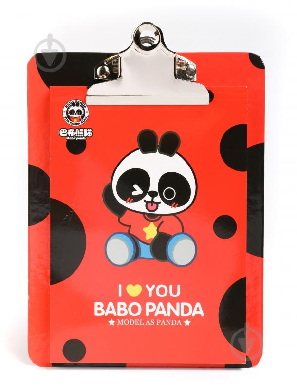 Папка-планшет A5 Панда красная - фото 1 Папка-планшет A5 Панда красная - фото 1