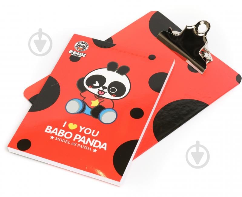 Папка-планшет A5 Панда красная - фото 2 Папка-планшет A5 Панда красная - фото 2
