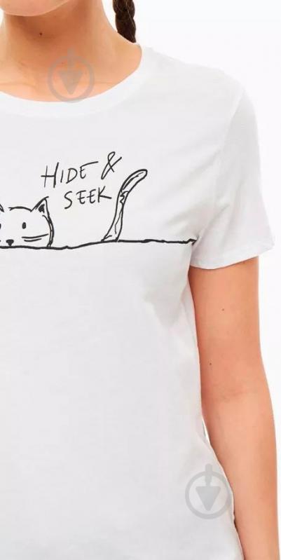 Футболка Mavi CAT PRINTED TOP 167728-620 р.XS белый - фото 3