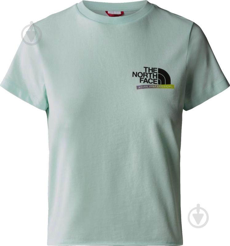 Футболка THE NORTH FACE W ES GRAPHIC FITTED S/S TEE NF0A83FJLV51 р.M красный - фото 1